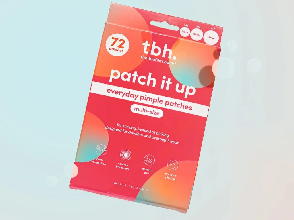 One of our favourite pimple patches on the market are these patch it up packs from tbh. Picture: tbh Skincare