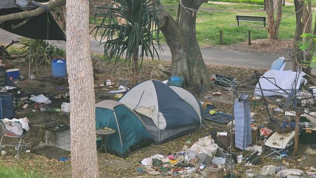 Moreton Bay locals are outraged that the park has been trashed.