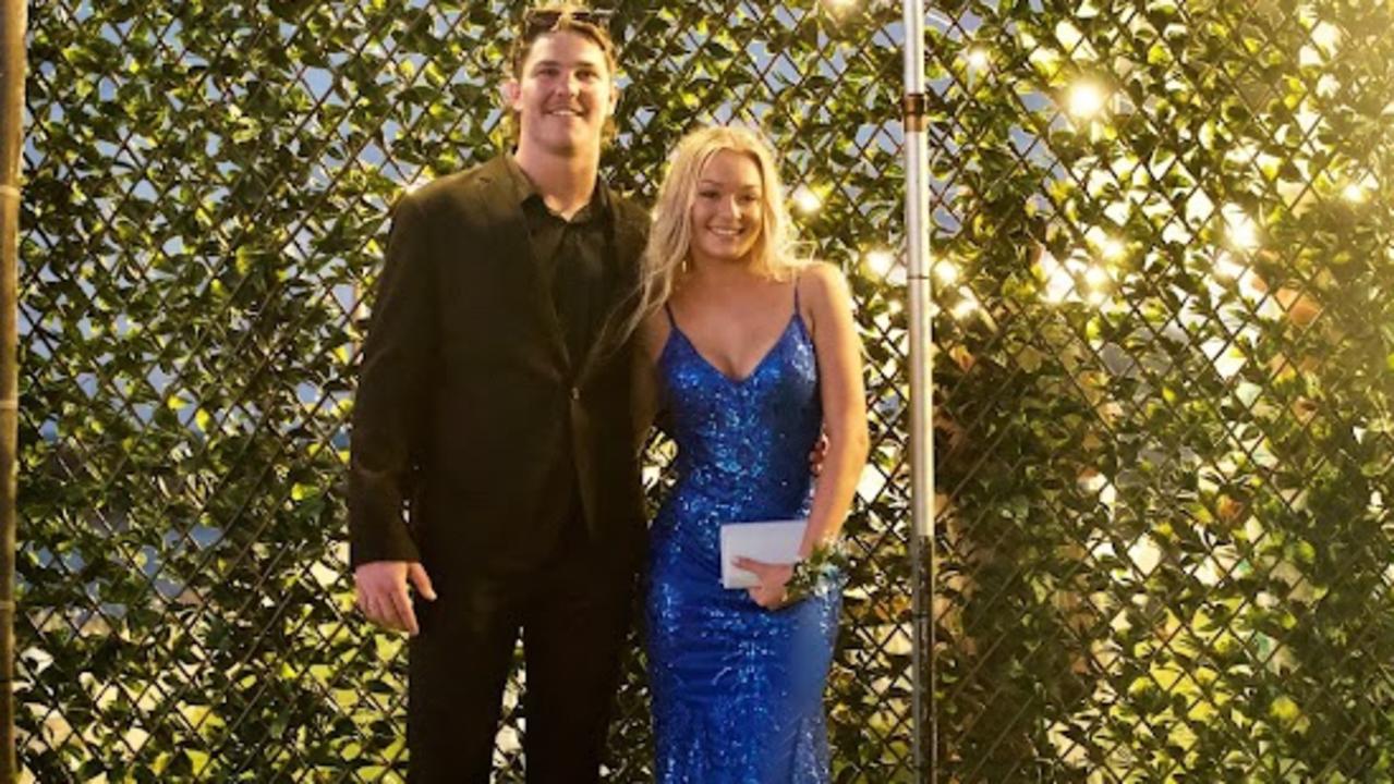 Connor Turner and Sahara Heslop arriving to the Proserpine State High School Year 12 Formal held at the Whitsunday Marine Club on Wednesday, November 16, 2022.