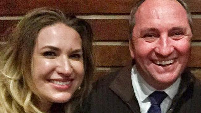 Barnaby Joyce with his girlfriend and former staffer, Vikki Campion. Picture: Supplied.