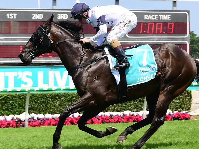 Jonker takes out the Magic Millions Snippets. Picture: Trackside Photography