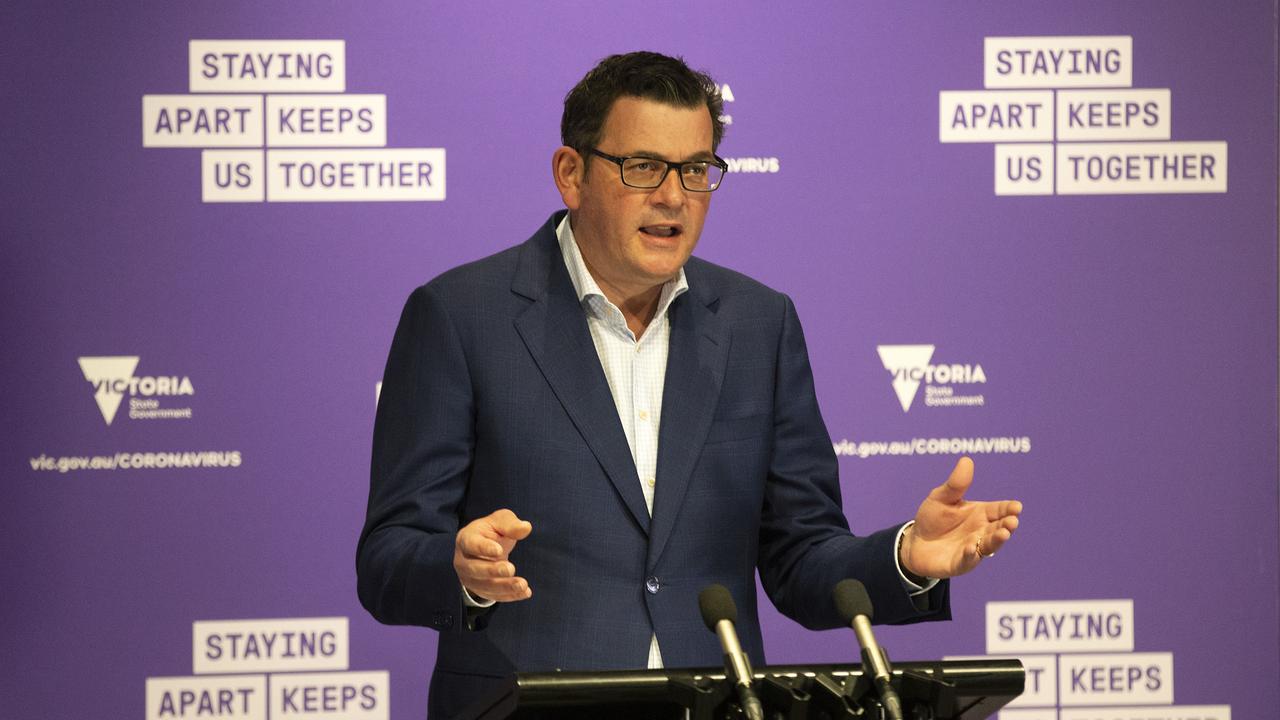 Victorian Premier Daniel Andrews has put Melbourne under stage 4 lockdown. Picture: Sarah Matray/NCA NewsWire