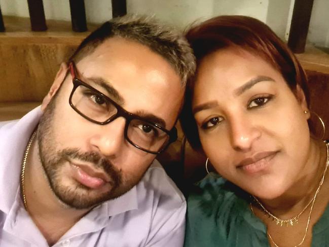 Dinush Kurera (Left) has been charged with the murder of his ex-partner, Nelomie Perera, who was found dead in her Sandhurst home December 3, 2022.