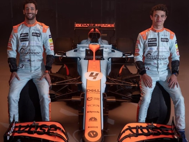 Daniel Ricciardo and Lando Norris. Photo: @mclaren.