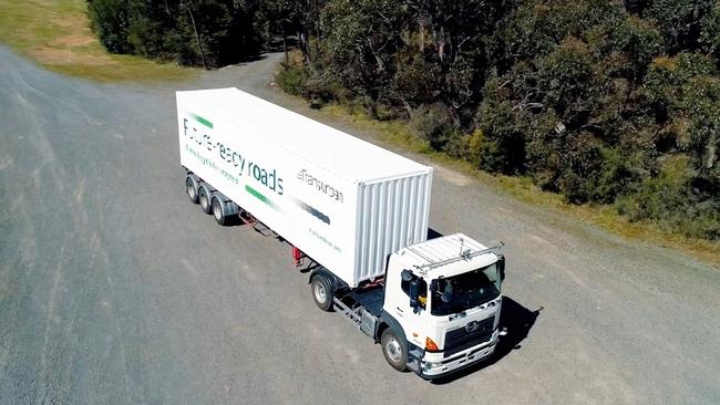 Transurban successfully tested a self-driving, autonomous truck in 2022.