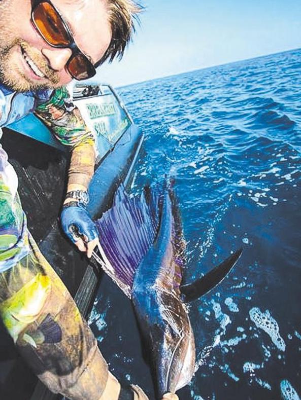 Rhys Koenig’s sailfish was one of a 3-2- 2 Dundee day at the end of July.