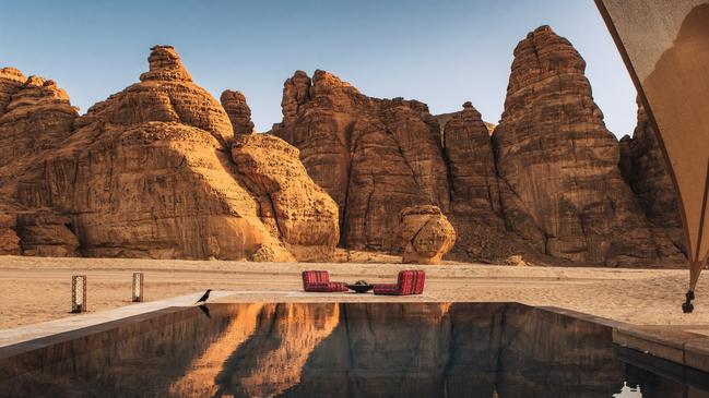 Swimming pool at Banyan Tree AlUla.