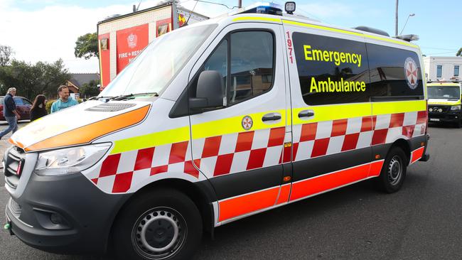 The man reportedly had a pre-existing injury and has been taken to St Vincent’s Hospital in a stable condition. Picture: NewsWire / Gaye Gerard