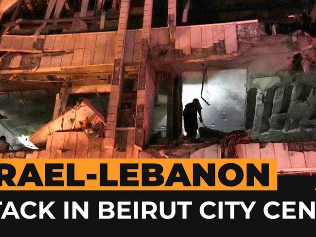 Israeli air attacks kill several in Beirut city centre