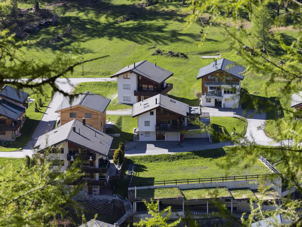 A view of part of the evacuated village of Blatten, Switzerland. Picture: Cyril Zingaro/EPA/AAP