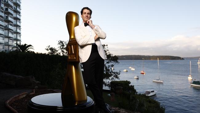 Gold Logie Award nominee Andy Lee. The second half of his comedy duo, Hamish Blake, is nominated for most popular presenter. Picture: Richard Dobson