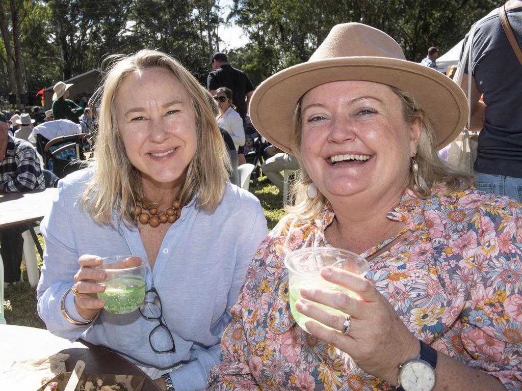 Alison Dewilde and Annie Smith at the Hampton food festival. Sunday, June 26, 2022. Picture: Nev Madsen.