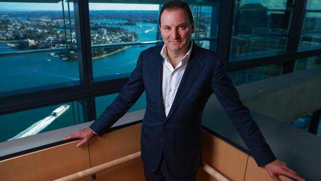 Origin Energy boss Frank Calabria, at its offices, in Barangaroo. Picture: Justin Lloyd