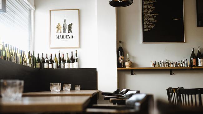 The low-key surrounds of Bar Liberty belie the top-quality food and drinks on offer