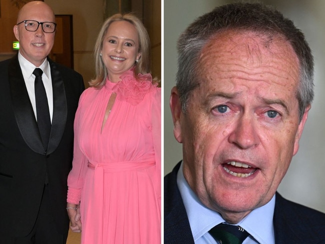 Bill Shorten has blasted Victorian Labor's social media meme targeting Peter Dutton and his wife Kirilly.