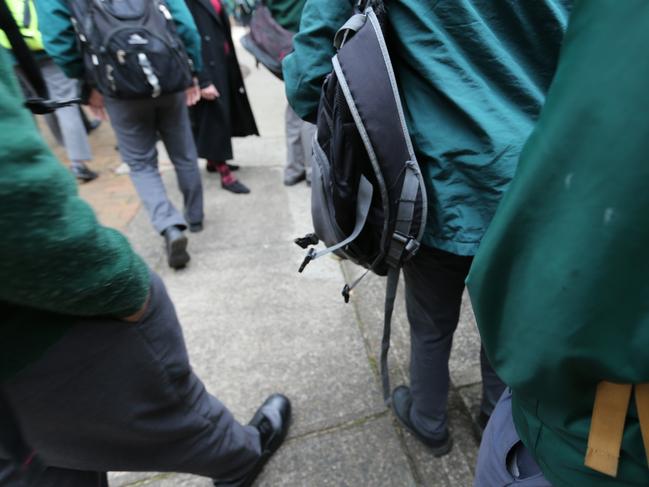 Generic pictures of students leaving school. Check with legal and students not to be identified.A 17-year-old student at Epping Boys High School has become the subject of a formal investigation by counter-terrorism police, The Australian has reported. NSW Assistant Police Commissioner Mark Murdoch, who heads up the state's counter-terrorism police, told the newspaper a student was being investigated over alleged attempts to "influence students in his school to adopt extremist views.