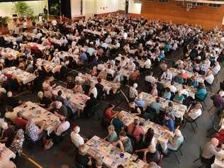 A huge crowd filled the Pavilion on Gympie's Southside for the Mayoral Prayer Breakfast yesterday. Picture: Renee Albrecht