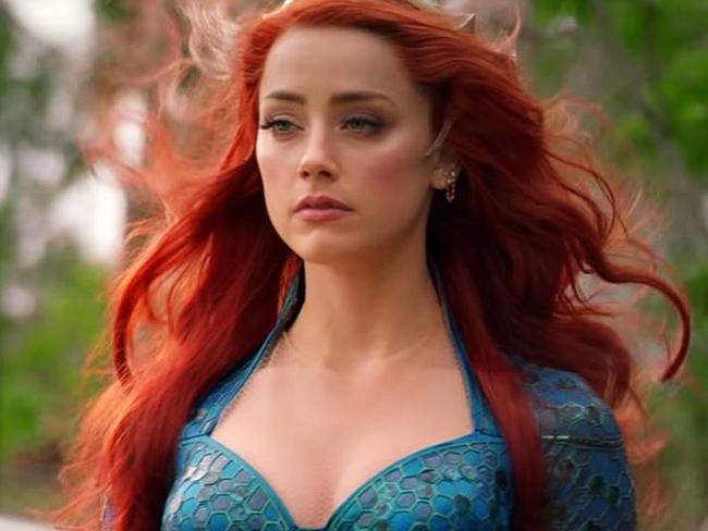 Still from the Aquaman behind the scenes clip. Amber Heard