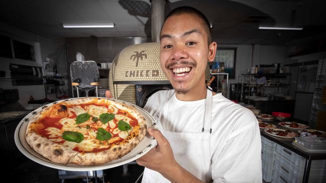 Chicco Palms Chef Arran Johnston at Brooklyn Park. Picture: Emma Brasier