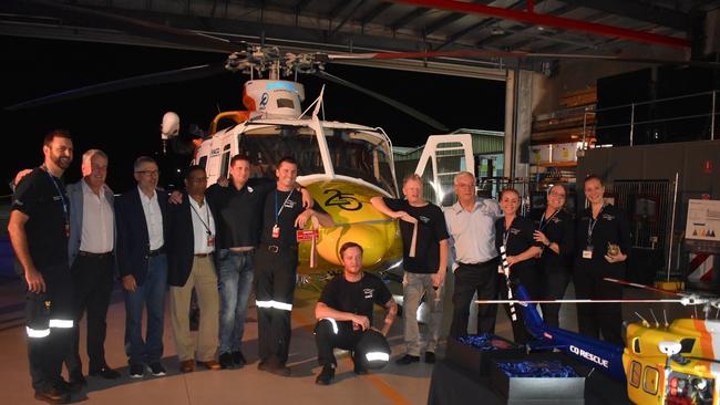 The RACQ CQ Rescue crew, team and board members. Picture: Tara Miko