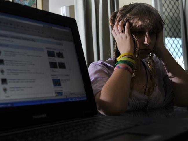 Cyber-bullying is an increasing problem in Australia, with the introduction of more internet and phone applications aimed at the teenage market. Picture: Thinkstock.