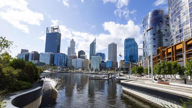 Perth’s Elizabeth Quay, where the man took photos. Picture: Ross Swanborough