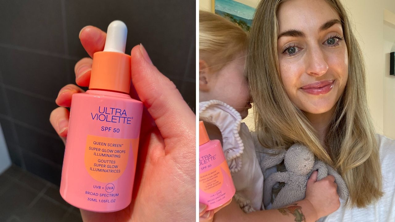 Ultra Violette Queen Screen Super Glow Drops Illuminating SPF 50. Picture: Edwina Carr Barraclough/news.com.au.