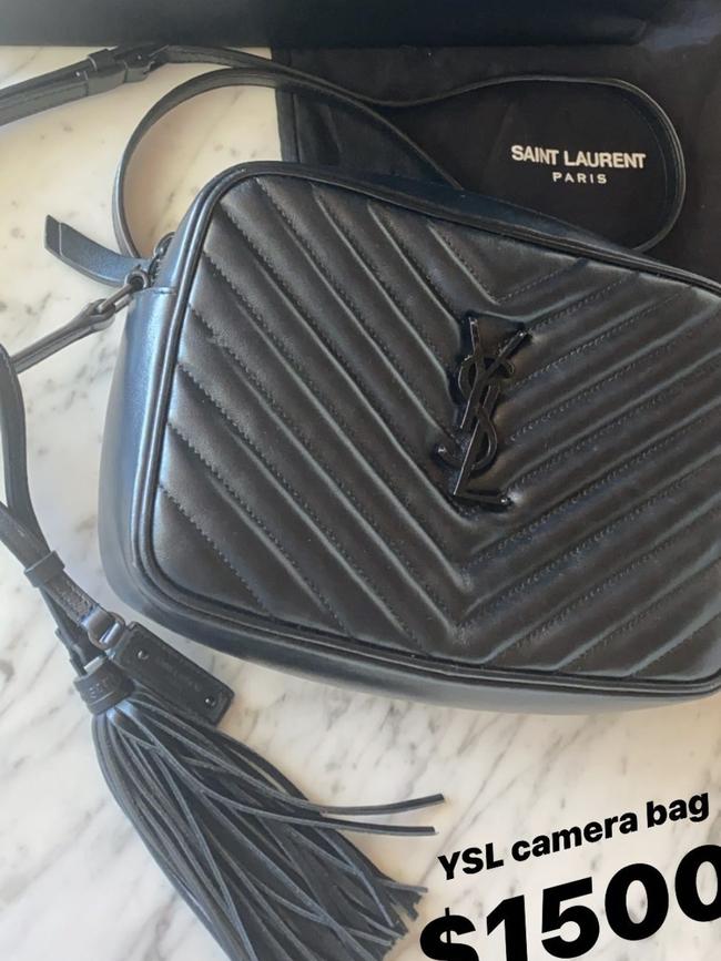 Yves Saint Laurent camera bag.