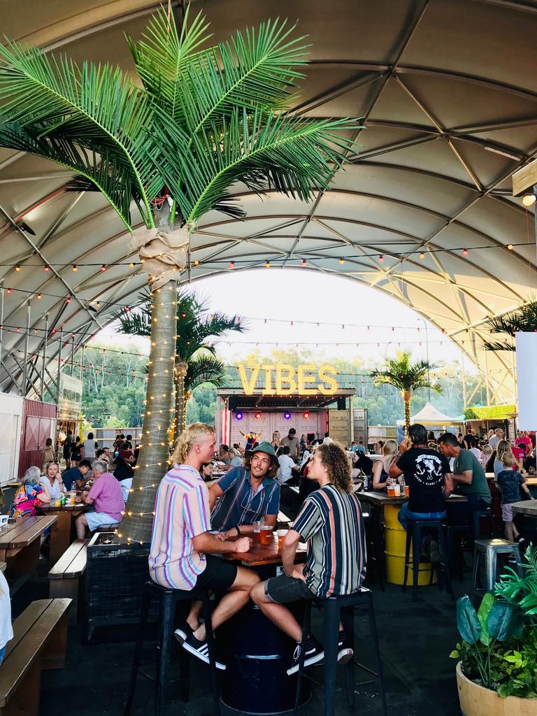 Food court at NightQuarter, Sunshine Coast.