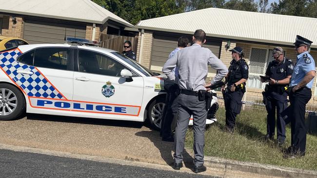 The scene of a fatal dog attack in Milton Street, Maryborough.