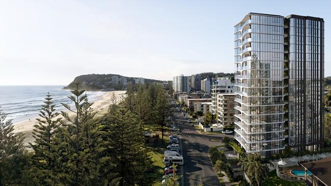 Artist impression of 88 Burleigh , a 17-level tower in Burleigh.