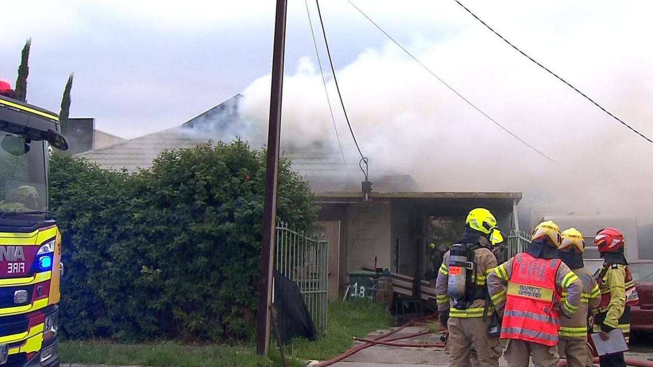 The CFS was alerted to a house fire on Tooma Drive at Riverglades, north of Murray Bridge on January 9. Picture: 7News