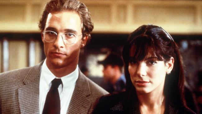 A young Matthew McConaughey and Sandra Bullock star in the 1996 film "A Time To Kill".