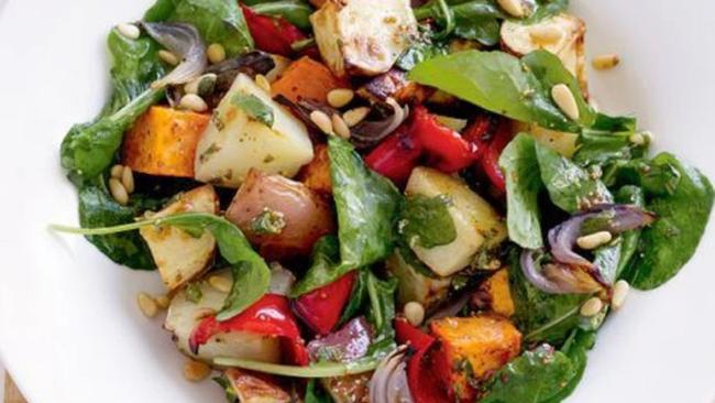 Hearty and delectable, this roast veg salad is simple to cook