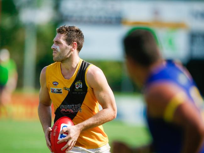 Daniel Bowles wants to win another NTFL flag for the club’s legends tomorrow night. Picture: GLENN CAMPBELL