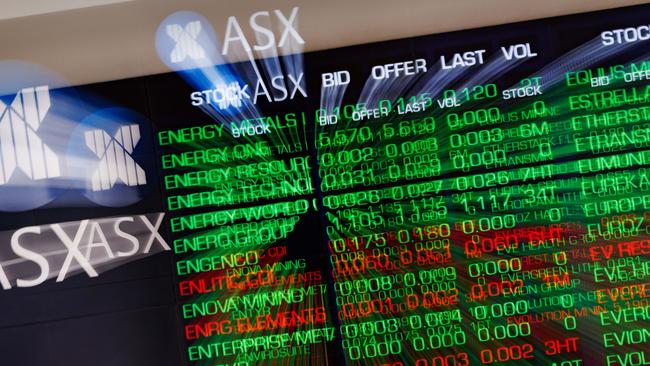 SYDNEY, AUSTRALIA - NewsWire Photos, October 29 2024. GENERIC. Stocks. Finance. Economy. Stock price ticker of the Australian Stock Exchange, ASX, at their offices on Bridge Street. Picture: NewsWire / Max Mason-Hubers