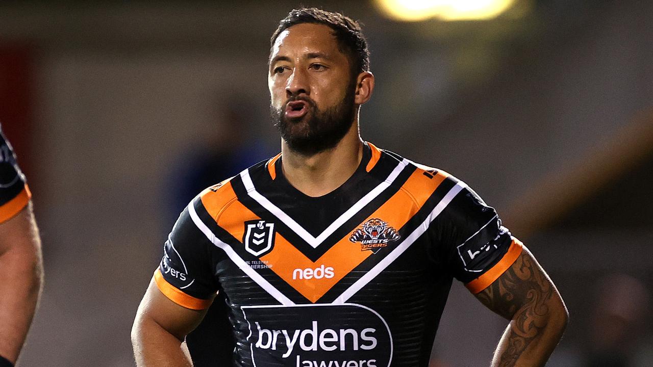 Dejected Benji Marshall during the loss to the Roosters.