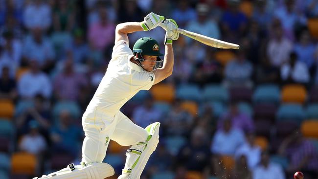 BRISBANE, AUSTRALIA - NOVEMBER 26:  Cameron Bancroft of Australia bats during day four of the First Test Match of the 2017/18 Ashes Series between Australia and England at The Gabba on November 26, 2017 in Brisbane, Australia.  (Photo by Cameron Spencer/Getty Images)