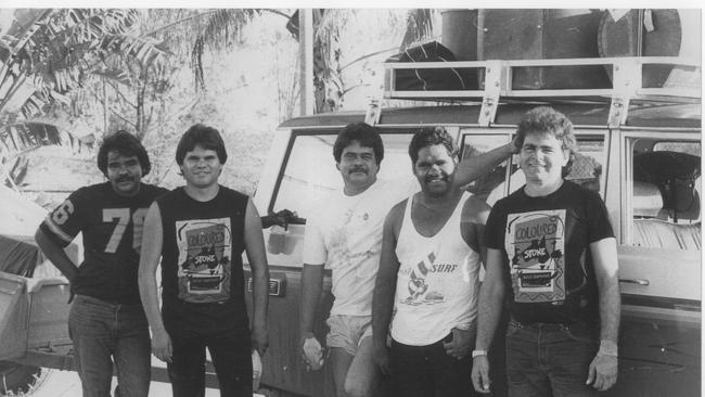 Original band members of Coloured Stone from left to right: John John Miller, Mackie Coaby, Neil Coaby, Bruce 'Bunny' Mundy and Bunna Lawrie.