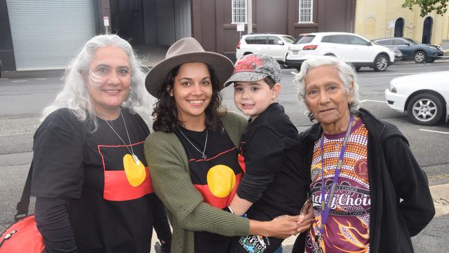 NAIDOC March Rockhampton 2021: Amanda Dyson, Sheridan Lawton, Cartell Lawton and Gwen Dyson