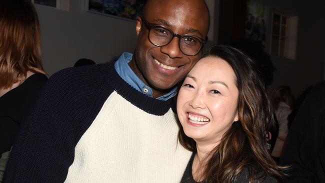 Power couple: Wang with partner Barry Jenkins. Picture: Vivien Killilea/Getty