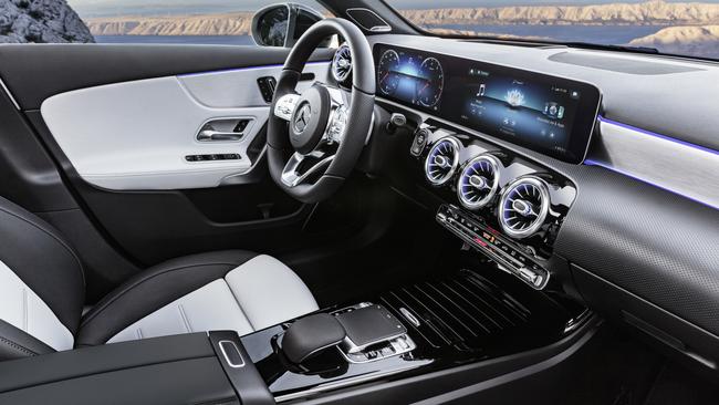 A-Class interior: Benz has added touchscreen functions, which it had previously avoided.