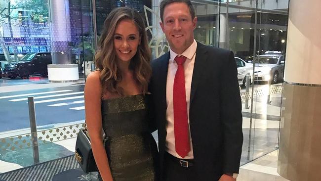 Sydney Swans assistant coach Jeremy Laidler and former Miss World Australia turned TV presenter Amber Laidler. Source: Facebook amberlaidler7