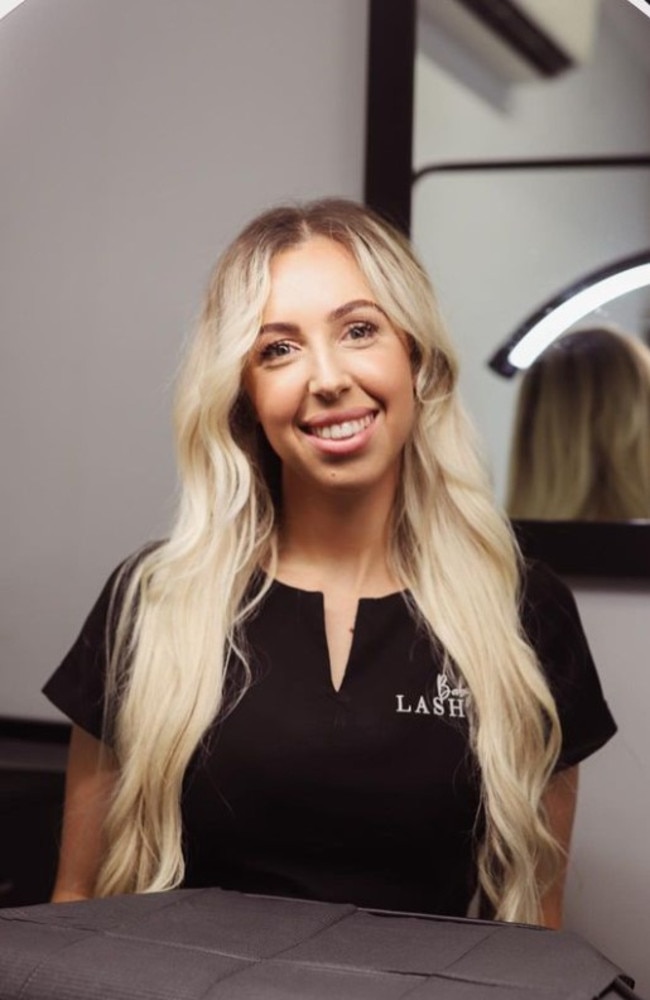 Burleigh Head Baby Lash Co owner Tay Loughnane.