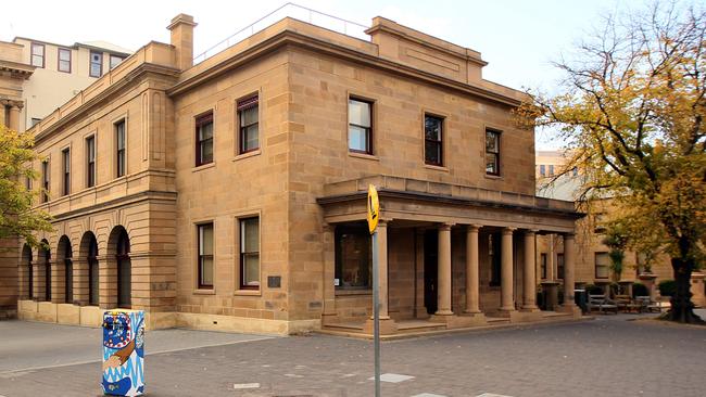 The Murray and Macquarie street frontage of the Treasury building complex.