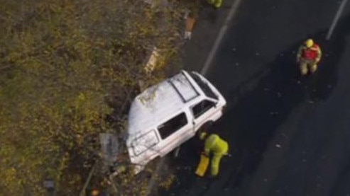 A woman has died and a teenager has been seriously injured in a multi-vehicle crash in Darnum. Picture: Supplied