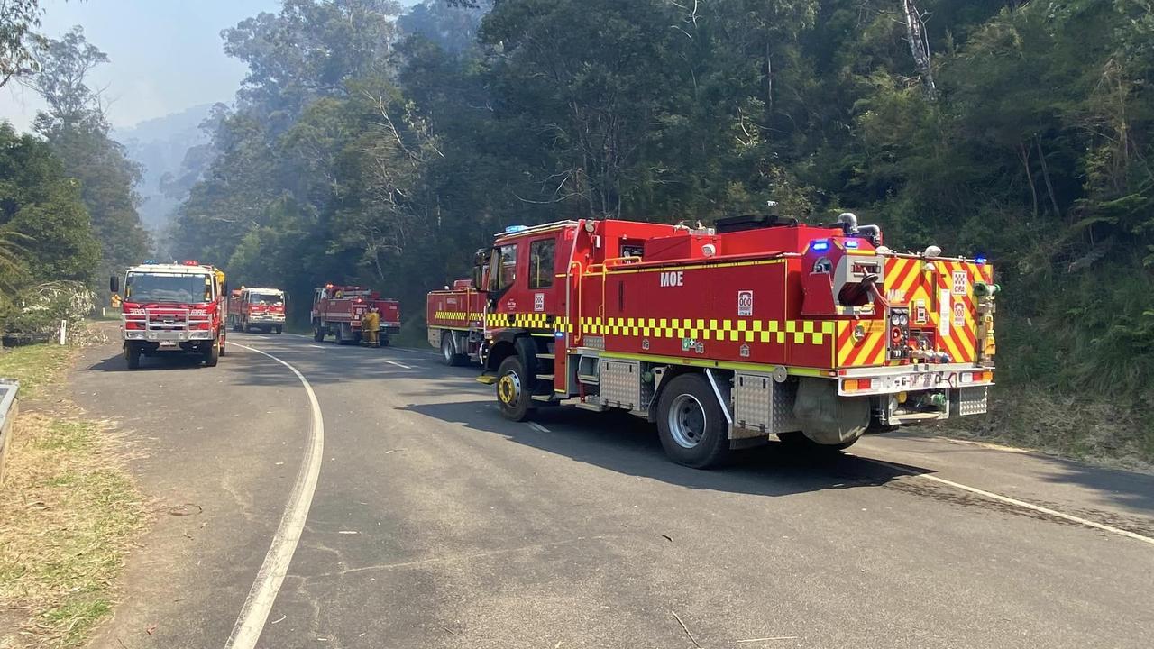 Firefighters across Victoria were stretched by hot and windy conditions on Saturday. Picture: Supplied