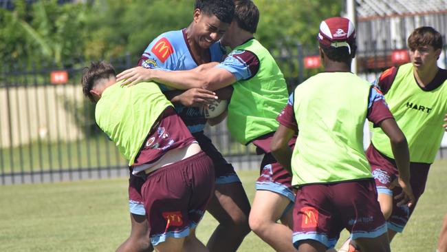 CQ Capras under-17 boys squad pre-season training session at The Cathedral College, Rockhampton, on January 11, 2025.