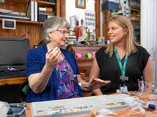 GREAT HELP: Margaret Lee, Whiddon Grafton community care client and Rebecca Elks, community care coordinator for Whiddon Grafton. Picture: kerry wilson