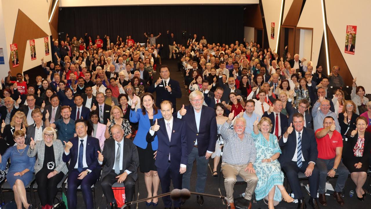 Duncan Pegg at the huge community celebration in Sunnybank in his honour.